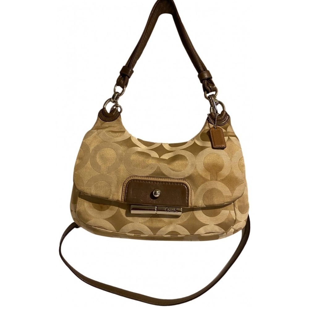Coach vintage CC signature print canvas satchel handbag